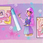 Mi Proyecto del curso: Ilustración digital con influencia manga. Digital Illustration project by JAIRYNA MANRRIQUE - 01.02.2021