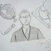 Mi Proyecto del curso: Retrato en caricatura con grafito. Een project van  Tekening van trotamundosgloria - 03.01.2021