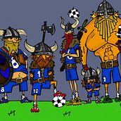 Mi Proyecto del curso: VIKINGOS FUTBOLISTAS. Un progetto di Illustrazione tradizionale di carlos cornejo rodriguez - 03.01.2021