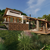 Vivienda Rancho Fundo Ein Projekt aus dem Bereich Architektur, Innenarchitektur, L, schaftsbau und ArchVIZ von Amanda Coffi Andrade - 03.01.2021