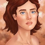 Mi Proyecto del curso: Retratos digitales de fantasía con Photoshop. Un proyecto de Dibujo de Retrato, Dibujo digital, Ilustración digital y Pintura digital de albachaves - 03.01.2021