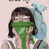 Ya es ley. Jada legea da. Homenaje a la lucha de las mujeres argentinas . Watercolor Painting project by a_rroz - 01.10.2021