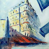 My project in Architectural Sketching with Watercolor and Ink course. Watercolor Painting project by Анатолій Мицкан - 01.04.2021