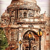 My project in Architectural Sketching with Watercolor and Ink course. Architectural Illustration project by Rangan Goldsmith - 01.04.2021