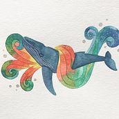 Mi Proyecto del curso: Técnicas de acuarela para ilustraciones de ensueño. Traditional illustration, and Watercolor Painting project by Romina Yévenes Biénzobas - 01.04.2021
