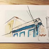 Mi Proyecto del curso: Dibujo arquitectónico con acuarela y tinta. Drawing project by ivelofeijoo - 01.04.2021