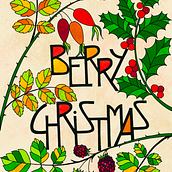 Berry Christmas card. Artistic Drawing, Digital Illustration, and Lettering project by lena_pugacheva - 01.04.2021