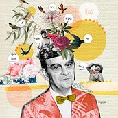 Collage para tarjeta digital. Un progetto di Collage e Illustrazione digitale di Peperina Magenta - 01.11.2020