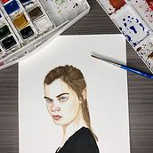 Mi Proyecto del curso: Retrato en acuarela a partir de una fotografía. Artes plásticas projeto de Juan Mendez - 05.01.2021
