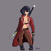 Dante alternativa!;). Pixel Art project by Edson Costa - 01.05.2021