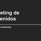 Mi Proyecto del curso: Marketing de contenidos para redes sociales Ein Projekt aus dem Bereich Content-Marketing von Alea Gonzalez - 05.01.2021