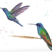 My project in Artistic Watercolor Techniques for Illustrating Birds course. Watercolor Painting project by Jan Donnelly - 01.05.2021