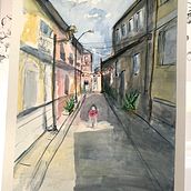 Mi Proyecto del curso: Dibujo arquitectónico con acuarela y tinta. Watercolor Painting project by slippig - 01.12.2021