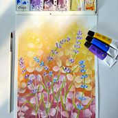 FLORES...Técnicas de acuarela en negativo para ilustración botánica. Traditional illustration project by cris - 01.17.2021