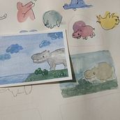 Mi Proyecto del curso: Técnicas de ilustración con acuarela y gouache. Traditional illustration project by alejamontoyarojas - 01.06.2021