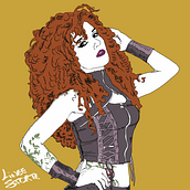 My project in Illustration of a Pin-Up with Traditional Techniques course. Ilustração tradicional projeto de Marco Farina - 06.01.2021