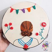 Mi Proyecto del curso: Técnicas de bordado para crear peinados con volumen. Creativit, and Embroider project by nromerop01 - 01.06.2021