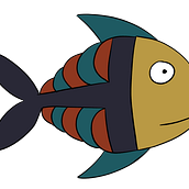 Fish Stickers. Un progetto di Illustrazione digitale di George Jette - 06.01.2021