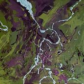 Verkhoyansk sity. Acr, lic Painting, and Painting project by Anna Grigoreva - 12.20.2020