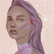 My project in Illustrated Portraits with Procreate course Ein Projekt aus dem Bereich Editorial Illustration und Traditionelle Illustration von Gabrielle Jane - 06.01.2021
