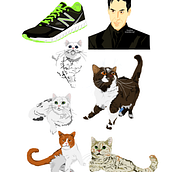 Illustration / Sketching. Un proyecto de Diseño de personajes, Diseño de vestuario, Dibujo digital, Ilustración digital y Diseño gráfico de Sarah Lee - 06.01.2021