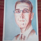 Mi Proyecto del curso: Retrato artístico en acuarela. Portrait Drawing project by Lourdes Núñez Moraleda - 01.06.2021