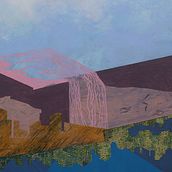 Interpretaciones del paisaje. Collage, Painting, Acr, and lic Painting project by Inés Darwich - 01.07.2021