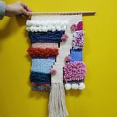 Meu projeto do curso: Introdução à tapeçaria em tear manual. Accessor, Design, Decoration, and Fiber Arts project by igabrieli - 01.06.2021