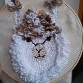 "LAMA" Mi Proyecto del curso: Bordado XL con aguja mágica . Un progetto di Ricamo di distefanomartina535 - 07.01.2021
