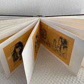 My project in Bookbinding of Your Artwork without Folds course. Bookbinding project by Eva Svitek - 02.23.2021