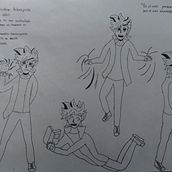 Mi Proyecto del curso: Creación de personajes manga. Traditional illustration project by Pipe Espíndola - 01.07.2021