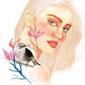 Acuarela Ein Projekt aus dem Bereich Artistische Zeichnung, Porträtzeichnung, Traditionelle Illustration, Botanische Illustration, Malerei und Aquarellmalerei von Martina Almeida - 07.04.2017