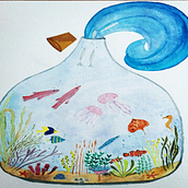 Mi Proyecto del curso: Técnicas de acuarela para ilustraciones de ensueño. Watercolor Painting project by Amanda Guzman - 01.08.2021