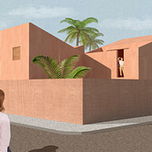 My project in Architectural Visualization Using Digital Collage course. 3D Modeling project by Sayra Del Pilar Ysique Chero - 01.09.2021