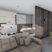 Meu primeiro studio. Un projet de Architecture d'intérieur de Marô Reis - 08.01.2021