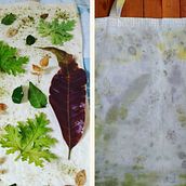 Meu projeto do curso: Impressão botânica em tecido e papel Ein Projekt aus dem Bereich Textilfärbung von Kalia Izquierdo - 08.01.2021