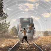 Never give up. Photomontage project by Oscar Mangas - 01.08.2021