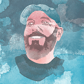 Self Portrait. Digital Illustration, and Watercolor Painting project by lightbender - 01.08.2021