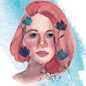 Portrait with watercolors. Pintura em aquarela e Ilustração tradicional projeto de Julia - 09.01.2021