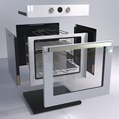 Horno eléctrico empotrable. Un proyecto de Diseño industrial de Martin Villarreal - 09.01.2021
