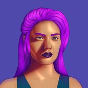 My project in Female Character Portraits in Procreate course. Digital Illustration project by quinn.mary.s - 01.09.2021