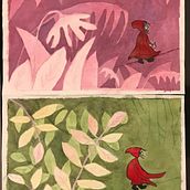 Segunda prueba acuarela en negativo. Un projet de Illustration jeunesse de adria_milano - 09.01.2021