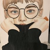 My project in Watercolor Portrait from a Photo course. Un projet de Dessin artistique, Illustration traditionnelle , et Aquarelle de Alexandra Pasare - 10.01.2021