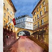 My project in Architectural Illustration with Watercolor course. Pintura em aquarela projeto de matt_a - 10.01.2021