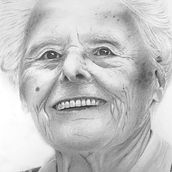 Graphite drawing, grandma . Drawing project by anantha_vos - 11.01.2020
