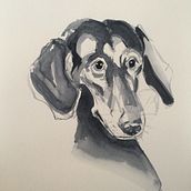 Watercolour dogs' portraits. Traditional illustration project by A KJ - 01.10.2021