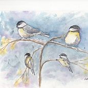 My project in Artistic Watercolor Techniques for Illustrating Birds course. Botanical Illustration project by deltaformltd - 01.10.2021
