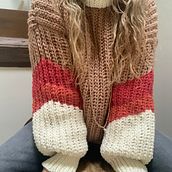 Hygge Sweater gordito. Un progetto di Uncinetto di Tania Alvarez - 09.03.2021