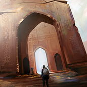 Concept art para videojuegos: Las Ruinas de Tolonte. Een project van  Beeldende kunst y  Concept art van Ismael Teruel Moya - 12.01.2021
