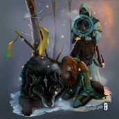 Medieval Fantastic Scene. Digital Illustration project by Diego Côrtes - 01.12.2021